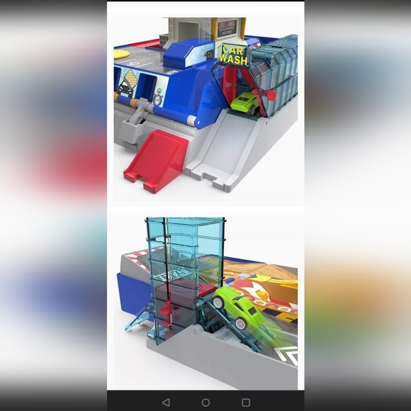 Driven Collapsible Playset with Tracks and Toy Cars – 2 in 1 Race Track - 80pc - Picture 3 of 7